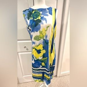 Chetta B Multicolored Shift Dress Size 12